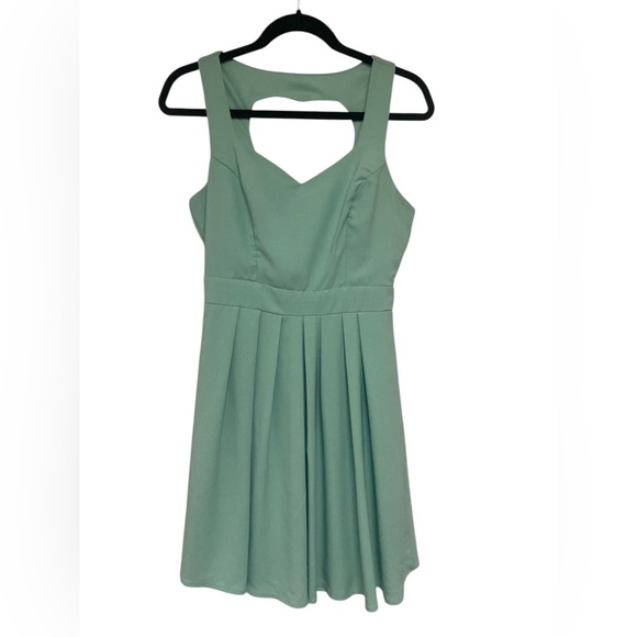 Charlotte Russe Teal Midi Dress GUC M - Picture 3 of 5